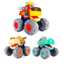 Conjunto de brinquedos Bee Tree Monster Truck com touro, leopardo e crocodilo
