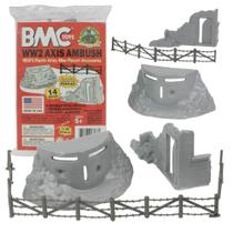 Conjunto de brinquedos BMC Classic Marx Axis Ambush com 14 peças Army Men Conjunto de brinquedos BMC Classic Marx Axis Ambush com 14 peças Army Men