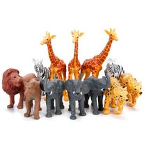 Conjunto de brinquedos BOLZRA Jumbo Safari Animal 12 unidades para crianças pequenas com caixa Conjunto de brinquedos BOLZRA Jumbo Safari Animal 12 unidades para crianças pequenas com caixa