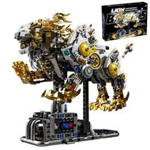 Conjunto de brinquedos Building Block Mechanical Lion CSNRHG com peças móveis Conjunto de brinquedos Building Block Mechanical Lion CSNRHG com peças móveis