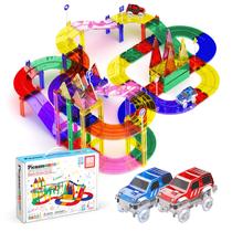 Conjunto de brinquedos Building Block PicassoTiles 80 Race Car Track