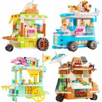 Conjunto de brinquedos Building Block Ulanlan Food Cart com 716 unidades para crianças a partir de 6 anos