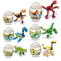 Conjunto de brinquedos Building Blocks HOCHE Dinosaur Eggs, pacote com 6 para crianças Conjunto de brinquedos Building Blocks HOCHE Dinosaur Eggs, pacote com 6 para crianças