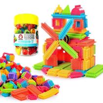 Conjunto de brinquedos Building Blocks Teytoy Bristle Shape 100 unidades para crianças Conjunto de brinquedos Building Blocks Teytoy Bristle Shape 100 unidades para crianças