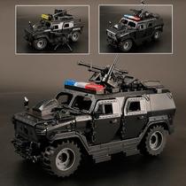 Conjunto de brinquedos Building Blocks Ulanlan Military Car 2 em 1, estilo