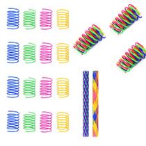 Conjunto de brinquedos Cat Spring PIVHWIR Cat Spiral Spring x28 e Tube x2