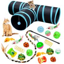 Conjunto de brinquedos Cat Toys Malier Kitten com túneis dobráveis x20