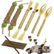 Conjunto de brinquedos Catnip Chew FOWSRHRG para gatos com Silvervine natural Conjunto de brinquedos Catnip Chew FOWSRHRG para gatos com Silvervine natural
