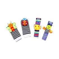 Conjunto De Brinquedos Chocalhos Para Bebês 4 Peças 0-12 Meses Meias De Animais Com Pulseira Para Conjunto De Brinquedos Chocalhos Para Bebês 4 Peças 0-12 Meses Meias De Animais Com Pulseira Para