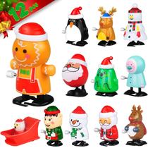 Conjunto de brinquedos Christmas Wind Up HelloJoy com árvore de Natal do Papai Noel