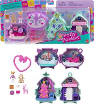 Conjunto de brinquedos compacto empilhável Toy Polly Pocket Mini Holiday Conjunto de brinquedos compacto empilhável Toy Polly Pocket Mini Holiday