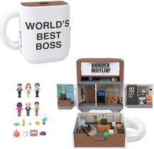 Conjunto de brinquedos compacto Polly Pocket x The Office com 6 bonecas