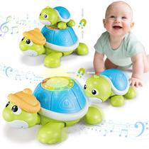 Conjunto de brinquedos Crawling Musical Turtle CuteZone de 6 a 12 meses com luz
