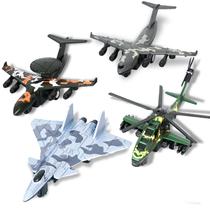 Conjunto de brinquedos Crelloci Army Airplane Model, modelo de 3 anos ou mais, para crianças, 4 peças