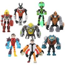Conjunto de brinquedos da coleção Action Figure Ben10 Earth Defenders de 8 peças Conjunto de brinquedos da coleção Action Figure Ben10 Earth Defenders de 8 peças