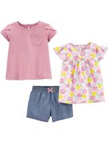 Conjunto de brinquedos de 3 peças para bebês e meninas Simple Joys by Carter's