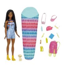 Conjunto de brinquedos de acampamento Barbie Doll It Takes Two com acessórios