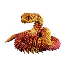 Conjunto de brinquedos de animais impressos em 3D Snake Articulated Flexible Red Conjunto de brinquedos de animais impressos em 3D Snake Articulated Flexible Red