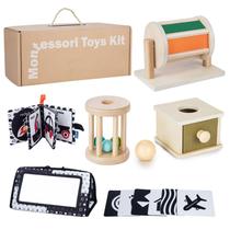 Conjunto de brinquedos de aprendizagem precoce Starrykids 0-6 meses com 6 brinquedos