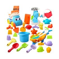 Conjunto De Brinquedos De Areia Para Praia Para Crianças Com Balde, Pá, Rake E Moldes De Dinossauro, Conjunto De Brinquedos De Areia Para Praia Para Crianças Com Balde, Pá, Rake E Moldes De Dinossauro,