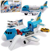 Conjunto de Brinquedos de Avião e Carro de Carga - Para Crianças Acima de 3 Anos