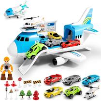 Conjunto de Brinquedos de Avião LOVE LIFE Transport Cargo com 5 Mini Carros