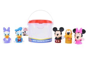 Conjunto de brinquedos de banho Disney Mickey & Friends com balde organizador