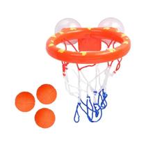 Conjunto De Brinquedos De Banho Para Bebês E Crianças: Mini Cesta De Basquete Para Banheira Com 3