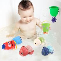 Conjunto de brinquedos de banho para bebês Turtle Falls Swim Pool, 7 unidades de 3 a 5 anos