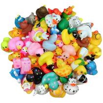 Conjunto de brinquedos de banho WYNAKESHU Assorted Rubber Ducks, 36 peças Conjunto de brinquedos de banho WYNAKESHU Assorted Rubber Ducks, 36 peças