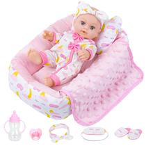 Conjunto de brinquedos de berço Baby Doll BDDOLL de 12 polegadas com roupas e acesso.