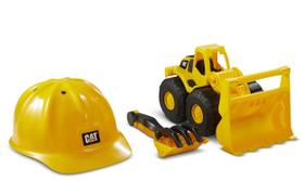 Conjunto de brinquedos de construção CAT Wheel Loader com ferramentas de areia de 25 cm