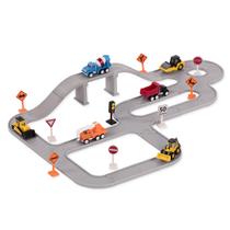 Conjunto de brinquedos de construção dirigido por Battat com 6 minicarros