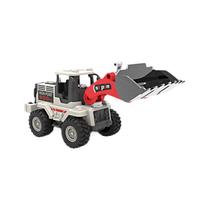 Conjunto de brinquedos de construção: escavadeira e buldôzer de liga fundida