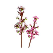 Conjunto De Brinquedos De Construção Flor De Cerejeira Branca E Rosa Para Meninas Presente Criativo