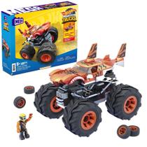 Conjunto de Brinquedos de Construção Hot Wheels Monster Trucks Tiger Shark