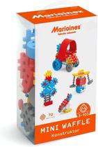 Conjunto de brinquedos de construção Marioinex Blue Mini Waffle Block 70 unidades