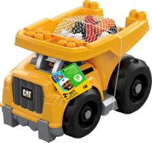 Conjunto de brinquedos de construção Mega BLOKS Cat Toddler com caminhão basculante grande