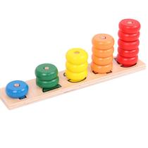 Conjunto de brinquedos de contagem Montessori Wooden Early Math Learning