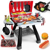 Conjunto de brinquedos de cozinha AuroTops, 35 peças de churrasqueira para crianças de 3 a 7 anos