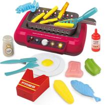 Conjunto De Brinquedos De Cozinha Multifuncional Colorido Com Som E Luz, 20 Peças, Para Crianças