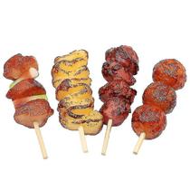 Conjunto de brinquedos de cozinha Pretend BBQ, espetos de rosbife para crianças