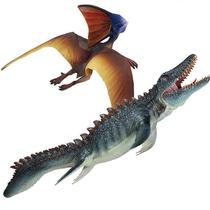 Conjunto de brinquedos de dinossauro Gemini & Genius Mosasaurus com pterossauro para crianças Conjunto de brinquedos de dinossauro Gemini & Genius Mosasaurus com pterossauro para crianças