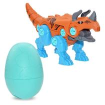 Conjunto de brinquedos de dinossauro Wokex Triceratops com chave de fenda para crianças