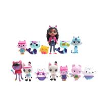 Conjunto De Brinquedos De Figuras De Anime Gabby Dollhouse 13 Peças Carro Gato Abraço Bonecas Gaby Conjunto De Brinquedos De Figuras De Anime Gabby Dollhouse 13 Peças Carro Gato Abraço Bonecas Gaby