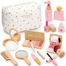 Conjunto de brinquedos de maquiagem Lonico para meninas Pretend Play com acessórios