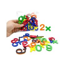 Conjunto De Brinquedos De Matemática Com Letras Magnéticas Educacionais Pré-escolares Números Ímãs