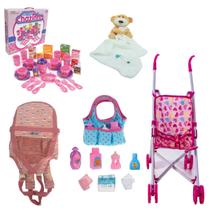 Conjunto de Brinquedos de Meninas Para Bonecas Princesa Rosa