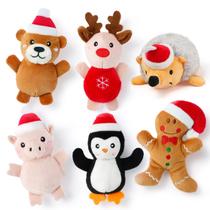 Conjunto de Brinquedos de Natal para Gatos Senneny - 6 Peças com Catnip