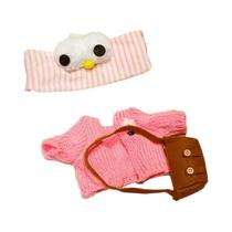 Conjunto de Brinquedos de Pelúcia de Pato Amarelo Kawaii (30cm) - Acessórios Macios